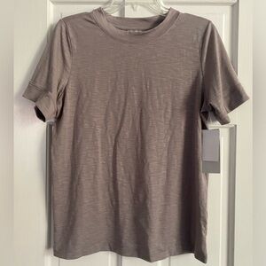 Zella NWT, Grey short sleeved tee shirt, size L